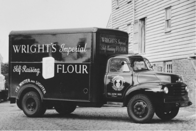 Historical wrights flour van